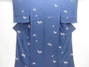 アンティーク　錦紗抽象模様単衣着物